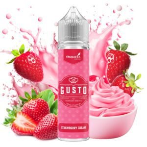 Omerta Gusto Strawberry Cream 60 1 GUSTO STRAWBERRY CREAM60ML WBF 2000x2000 1