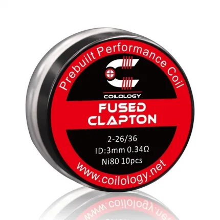 Coilology Fused Clapton Prebuilt Coil NI80 0.34ohm