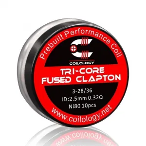 Coilology Fused Clapton Prebuilt Coil NI80 0.32ohm