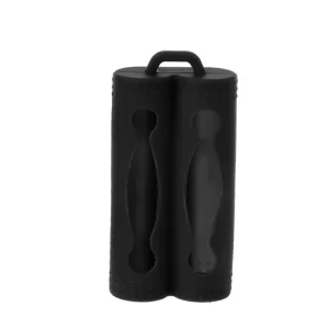 Battery Silicone Case For Dual 18650 Black