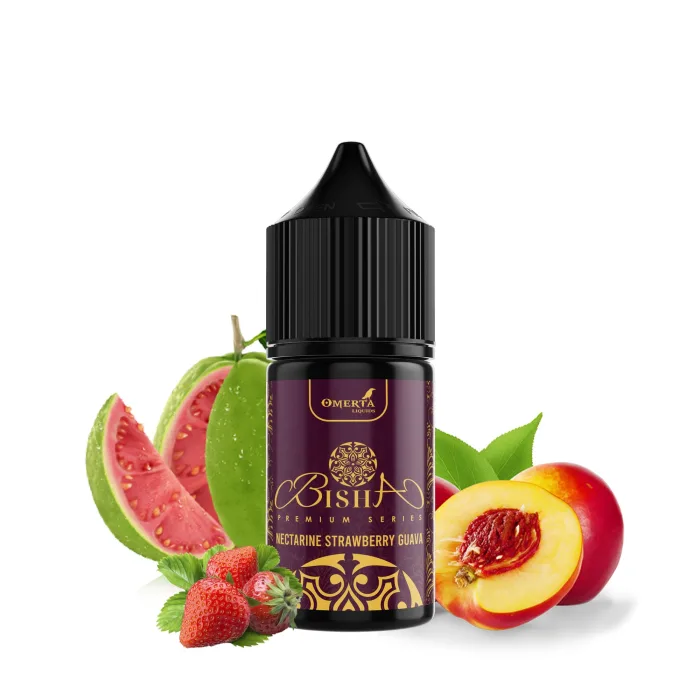 ΗΛΕΚΤΡΟΝΙΚΟ ΤΣΙΓΑΡΟ ΥΓΡΑ ΑΝΑΠΛΗΡΩΣΗΣ BISHA NECTARINE STRAWBERRY GUAVA 30