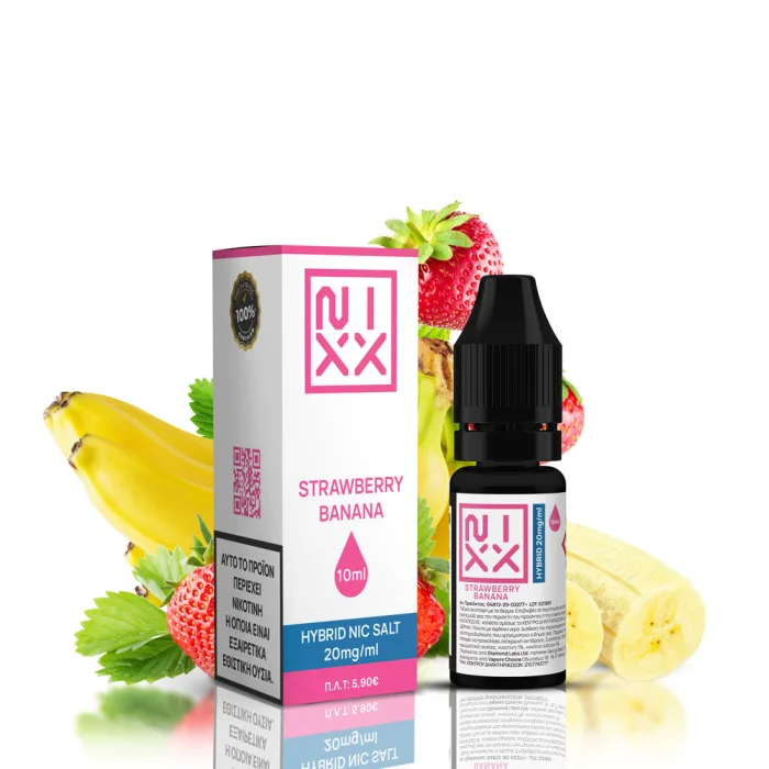 NIXX STRAWBERRY BANANA E-LIQUID 10ML