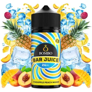 BOMBO BAR JUICE PINEAPPLE PEACH MANGO 120ML 