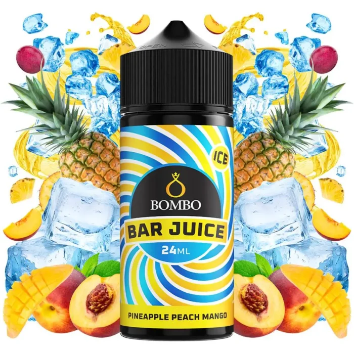 BOMBO BAR JUICE PINEAPPLE PEACH MANGO 120ML