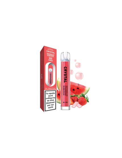 Crystal Bar Watermelon strawberry bubble gum 2ml 0mg