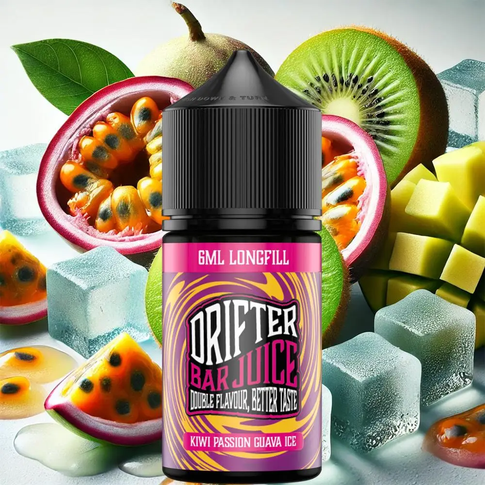 Drifter Bar Juice Kiwi Passion Guava Ice 30ml Drifter Bar Juice Kiwi Passion Guava Ice 30ml