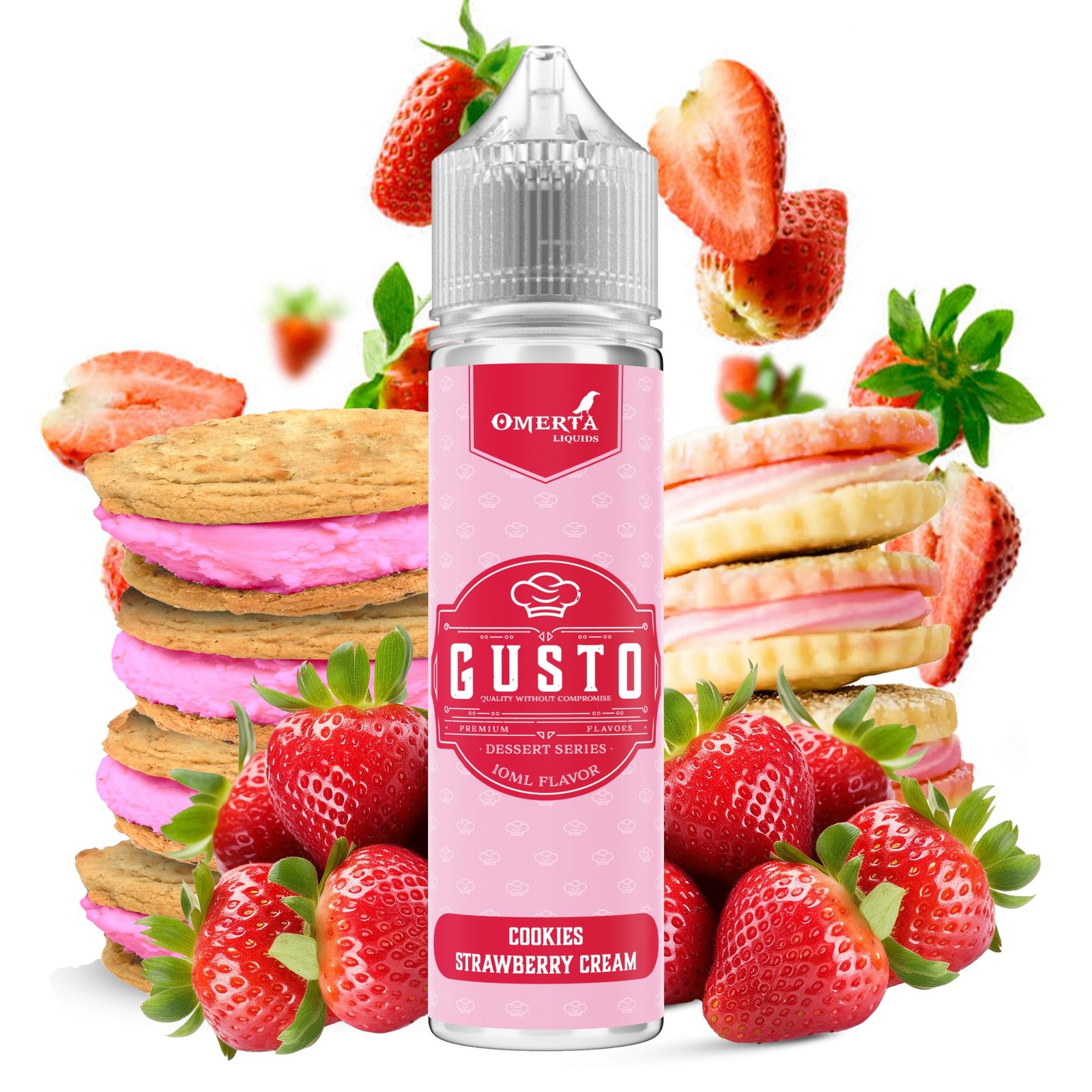 Gusto Cookies Strawberry Cream 60 Gusto Cookies Strawberry Cream 60