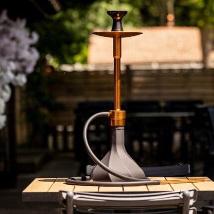 El-Badia Octagon Shisha Gun metal