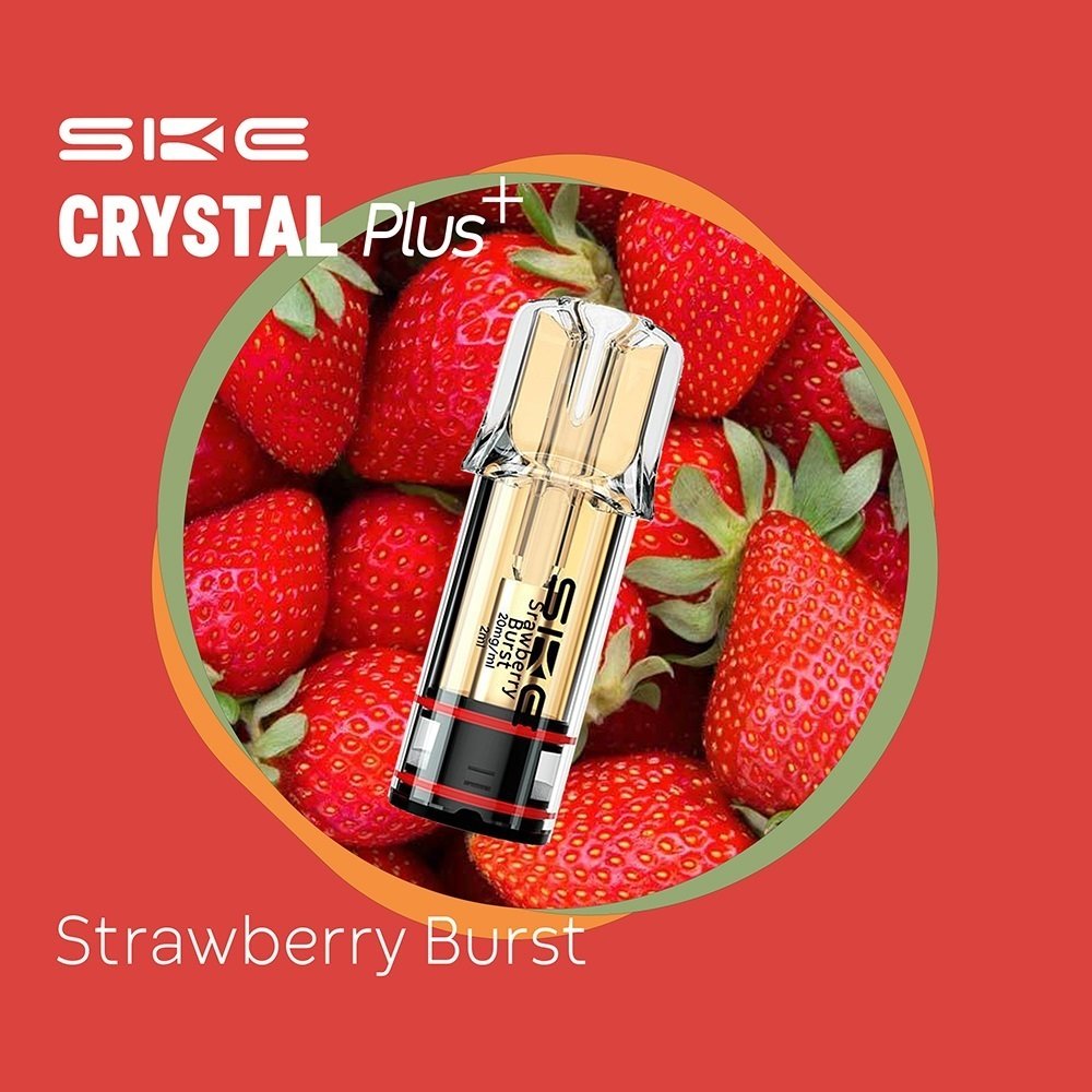 0003438_ske-crystal-plus-pod-strawberry-burst-20mg-2ml SKE Crystal Plus Pod Strawberry Burst 20mg - Image 1