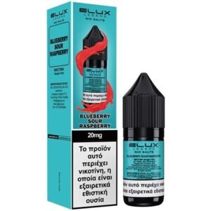 Υγρό αναπλήρωσης Elux Bueberry Sour Raspberry Salt 20mg 10ml για ηλεκτρονικό τσιγάρο