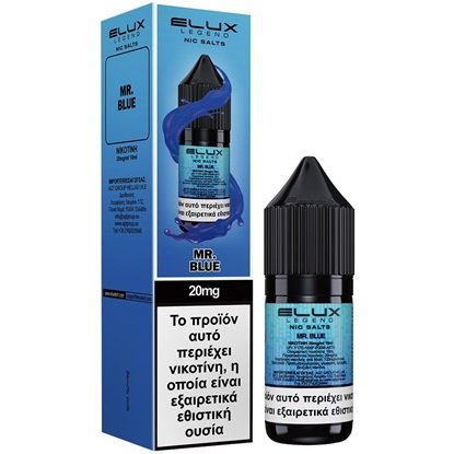 Elux Mr. Blue Salt 20mg 10ml υγρό αναπλήρωσης για ηλεκτρονικό τσιγάρο