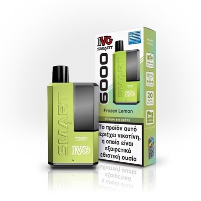 IVG Smart 6000 Frozen Lemon ηλεκτρονικό τσιγάρο μίας χρήσης