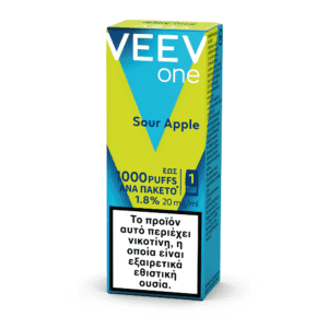 VEEV ONE Pods Sour Apple 1 Sour Apple white back min