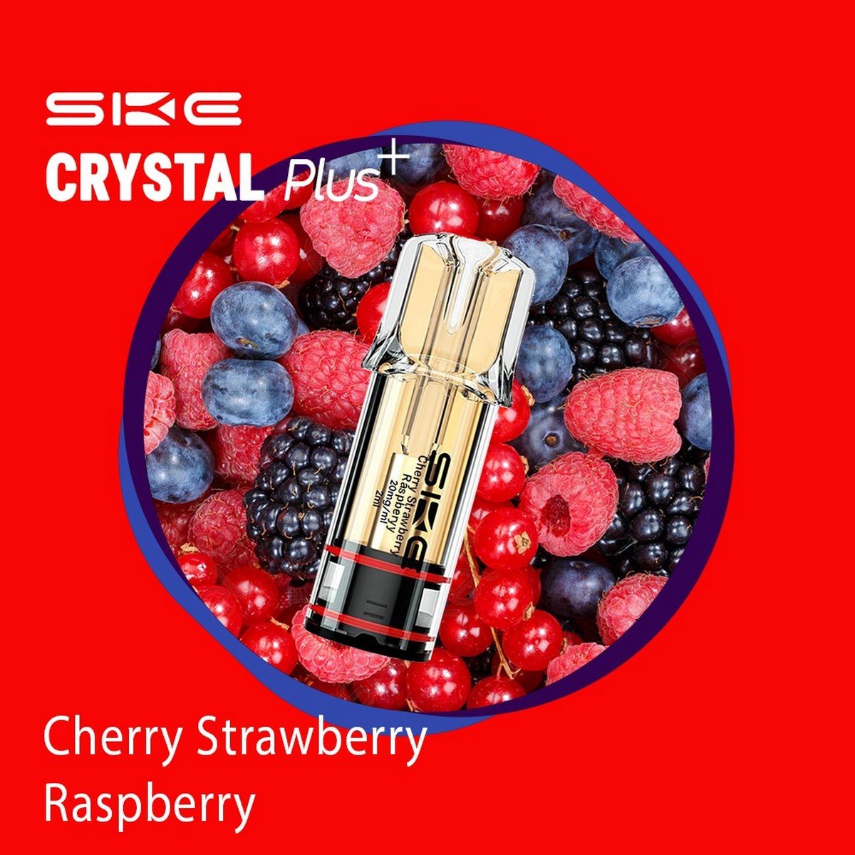 ske-crystal-plus-pod-cherry-strawberry-raspberry-20mg-2ml SKE Crystal Plus Pod Cherry Strawberry Raspberry 20mg - Image 1