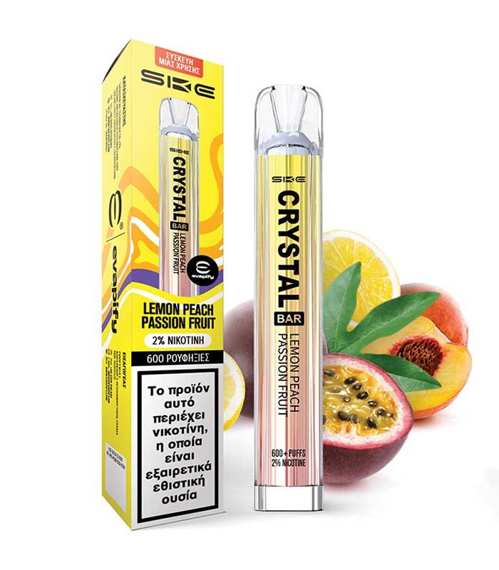 SKE Crystal Bar Lemon Peach Passion Fruit 2ml 20mg SKE Crystal Bar Lemon Peach Passion Fruit 2ml 20mg