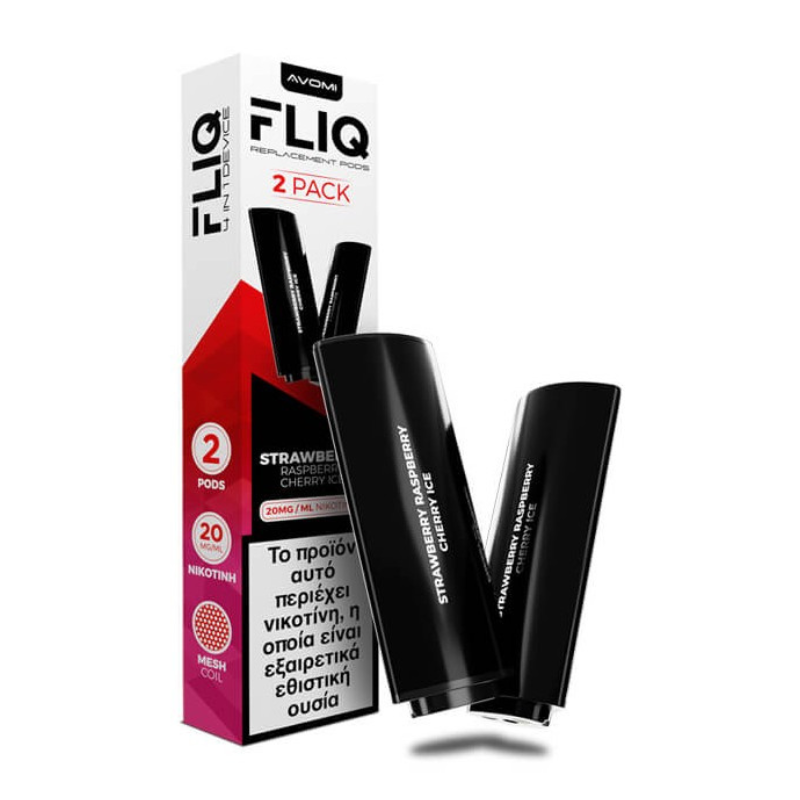 AVOMI FLIQ Strawberry Raspberry Cherry Ice 2ml 20mg (PACK OF 2) AVOMI FLIQ Strawberry Raspberry Cherry Ice 2ml 20mg (PACK OF 2)