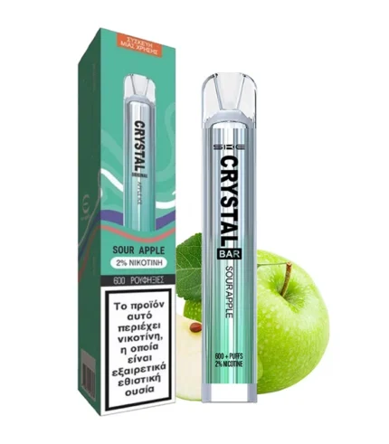 Crystal Bar Sour Apple 2ml 20mg