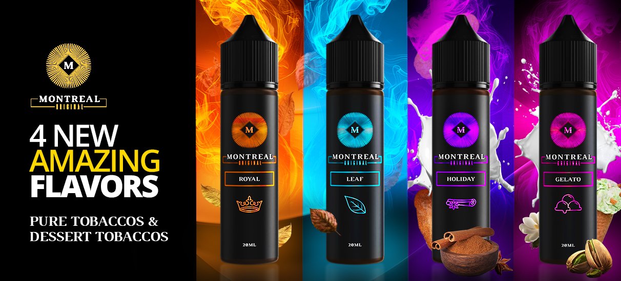 Montreal υγρά αναπλήρωσης τα οποία θα βρείτε στο www.thevape.gr