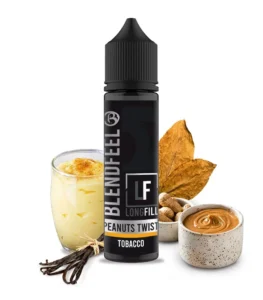 blendfeel peanuts twist 20ml 60ml kapnos vanilia krema fystiki flavour shots