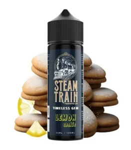 steam train timekeeper line lemon cookie timeless gem 24 120ml lemoni biskoto zachari flavour shots