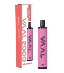 Vaal 2000 0mg 5ml Peach Ice