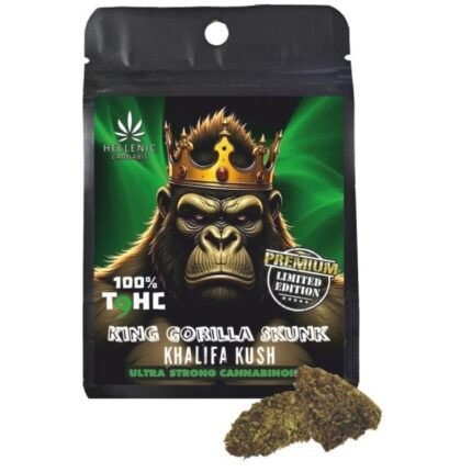 Premium King Gorilla Skunk 100% T9HC Khalifa Kush 3gr