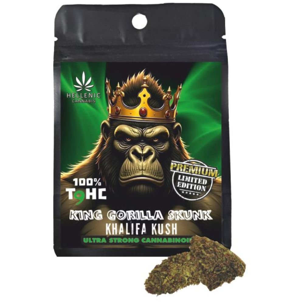Premium King Gorilla Skunk 100% T9HC Khalifa Kush 3gr Premium King Gorilla Skunk 100% T9HC Khalifa Kush 3gr