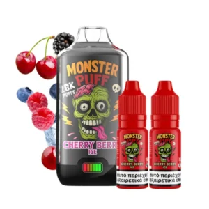 Monster Puff 28K Disposable Kit 20mg Cherry Berry Ice 