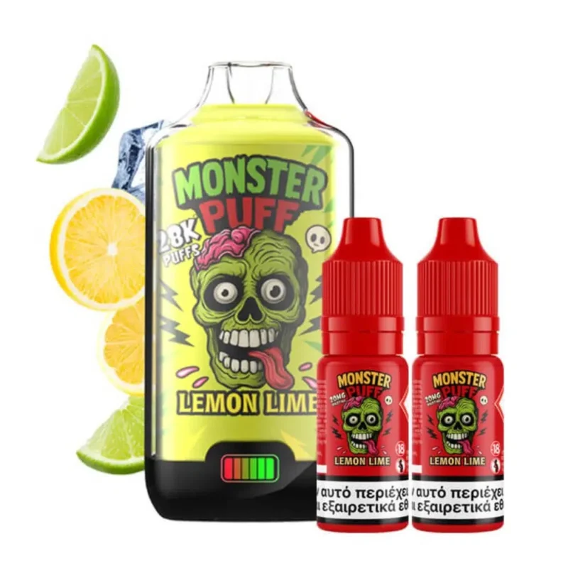 Monster Puff 28K Disposable Kit 20mg Lemon Lime